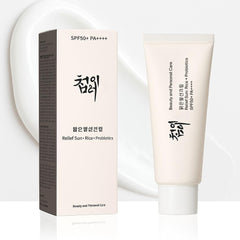 Korean Sunscreen SPF 50+ PA++++ | Relief Sun with Rice & Probiotics | Broad Spectrum UVA-UVB Protection | Unisex Moisturizer Sunblock 50ml Korean Skincare, Suncream (1)