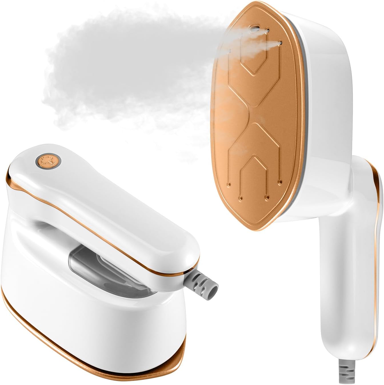 Unbbty Steamer, 2-IN-1 Iron Steamer for Clothes, Powerful Travel Steamer Iron for Travel, 1100W, 15S Fast Heat-up, 3 Steam Levels Output, Portable Steamer Clothes for Travel Home & Office