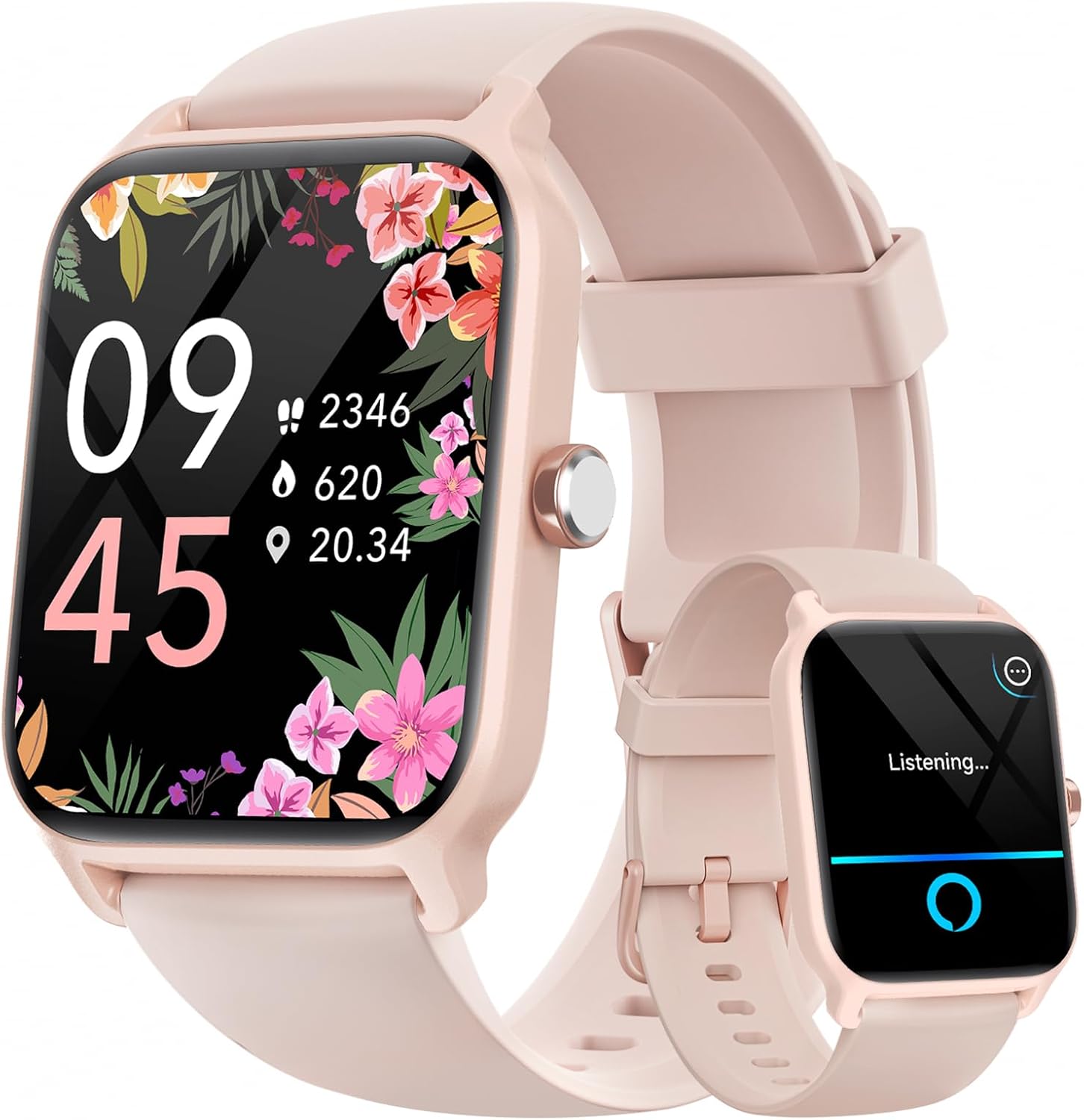 Fitpolo Smart Watches for Women Android & iPhone, Alexa Built-in [1.8" HD Screen] IP68 Waterproof Fitness Watch with Bluetooth Call (Answer/Make),...